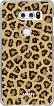 LG V30 (2017) Hoesje Transparant TPU Case - Jaguar Print #ffffff