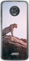 Motorola Moto G6 Hoesje Transparant TPU Case - Leopard #ffffff