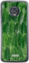 Motorola Moto G6 Hoesje Transparant TPU Case - Green Scales #ffffff