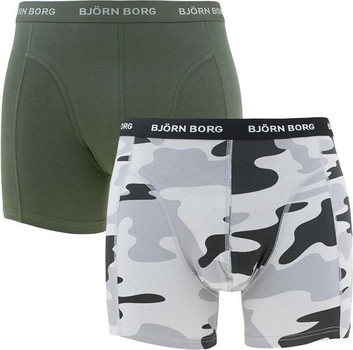 Bj rn Borg 2P Essentials Camo Heren Boxershorts - Maat XXL
