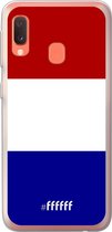 Samsung Galaxy A20e Hoesje Transparant TPU Case - Nederlandse vlag #ffffff