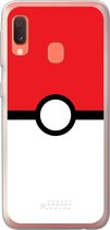 Samsung Galaxy A20e Hoesje Transparant TPU Case - Pokeball #ffffff