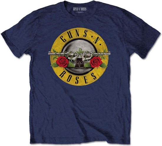Guns N' Roses - Classic Logo Kinder T-shirt - Kids tm 12 jaar - Blauw