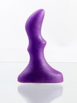 Anale Buttplug - Kleine Ripple Plug - Voorspel - Elastisch - Paars