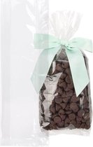Plastic Zakken 7.6x3.1x21cm met zijvouw Zware Kwaliteit (100 stuks)