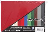 Kerst Karton, A4, 210x297 mm, 180 gr, diverse kleuren, 300 div vellen/ 1 doos