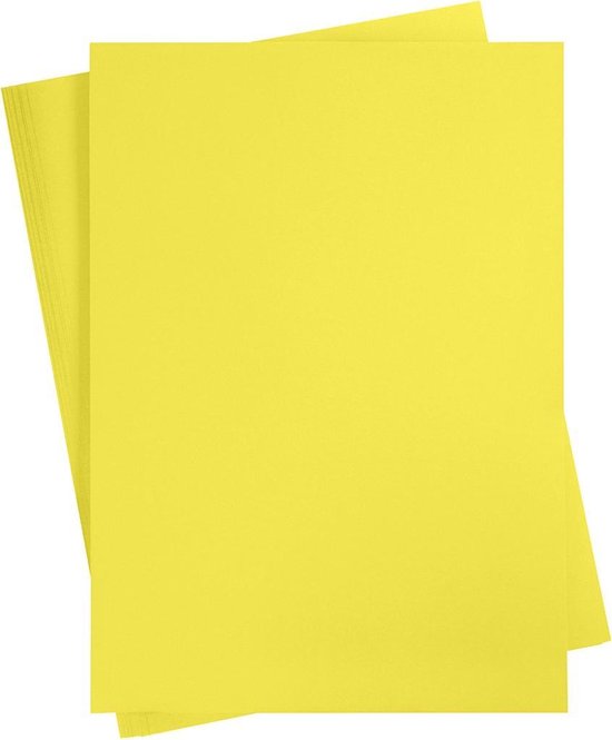 Haven filosoof Individualiteit Gekleurd Karton. sun yellow. A2. 420x600 mm. 180 gr. 10 vel/ 1 doos |  bol.com