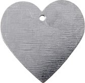 Metalen hart. afm 30x30 mm. 15 stuk/ 1 doos