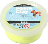 Foam Clay®, geel, glitter, 35gr