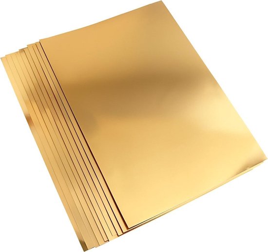 Mordrin Droogte niet Metallic foliekarton. A2 420x600 mm. 280 gr. goud. 10vellen | bol.com