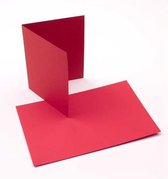 Cartes Plano de base, rouge 14,0 x 10,8 cm (50 pièces) [PC218]