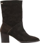 Fred de la Bretoniere Vrouwen Suède Slangenprint Klassieke laarzen /  Damesschoenen 183010170 - Bruin - Maat 38