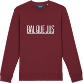 BAL QUE JUS STREEP BURGUNDY SWEATER