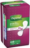 Depend pads voor gevoelige blaas, 'Superior Protection & Control', 14 stuks met 4-in-1 technologie.