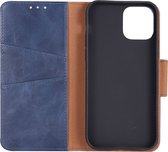 Shop4 - iPhone 12 Pro Hoesje - Wallet Case Bananen Bladeren Groen