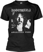 Frank Zappa Heren Tshirt -S- Absolutely Free Zwart