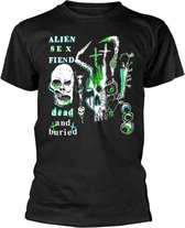 Alien Sex Fiend Heren Tshirt -M- Dead And Buried Zwart