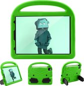 Case2go - Tablethoes geschikt voor iPad Air 10.9 2020/2022 - Schokbestendige case met handvat - Sparrow Kids Cover - Groen