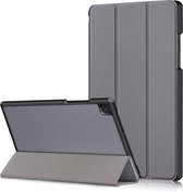 Tri-Fold Book Case met Wake/Sleep - Geschikt voor Samsung Galaxy Tab A7 (2020) Hoesje - Grijs