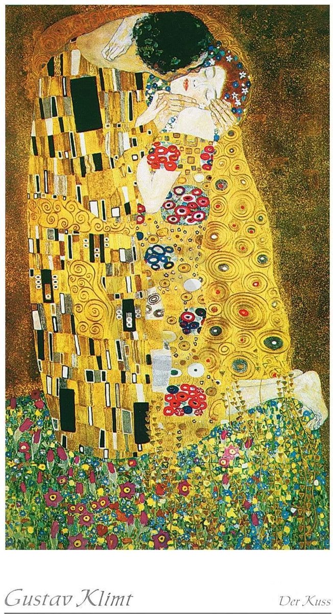 PGM Kunstdruk Gustav Klimt - Der Kuss 50x70cm Divers