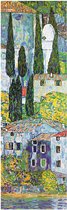 Gustav Klimt - Chiesa a cassone sul garda Kunstdruk 35x100cm