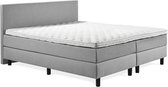 Boxspring vlak 160x200 grijs
