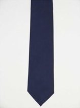 Zijden das slimline donkerblauw