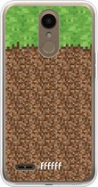 LG K10 (2018) Hoesje Transparant TPU Case - Minecraft - Grass #ffffff