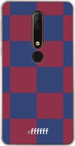 Nokia X6 (2018) Hoesje Transparant TPU Case - FC Barcelona