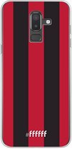 Samsung Galaxy J8 (2018) Hoesje Transparant TPU Case - AC Milan #ffffff