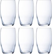 12x Morceaux de verres à eau / verres à jus 375 ml - Versailles - Verres à boire - Verre à Water/ jus