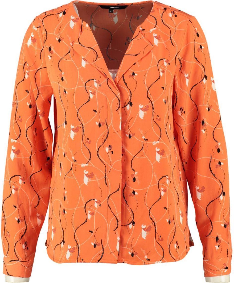 opraken omhelzing Spaans Vero moda oranje blouse - Maat XS | bol.com