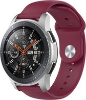 Huawei watch GT silicone band - wijn rood - 18mm SM bandje - Horlogeband Armband Polsband