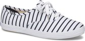 Champion Breton Stripe White/Navy Dames Veterschoenen - Blauw - maat 37