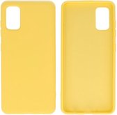Hoesje Geschikt voor de Samsung Galaxy A41 - Fashion Color Backcover Telefoonhoesje - Geel