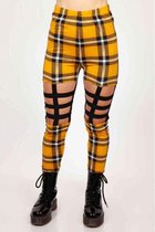 Jawbreaker Legging -M- Plaid Cage Geel