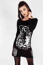 Jawbreaker Sweater/trui -S- On My Own Ripped Zwart/Wit