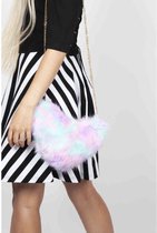 Jawbreaker Handtas Sweet Enough Faux Fur Multicolours