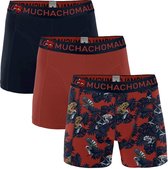Muchachomalo - Chameleon - 3-pack boxershorts - rood & blauw - M