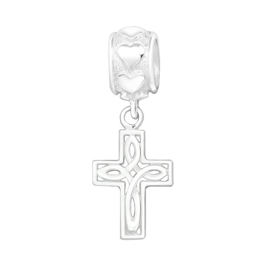 pendentif croix breloque | charme de paix | perle | Zilverana | convient  pour Biagi,... | bol.com
