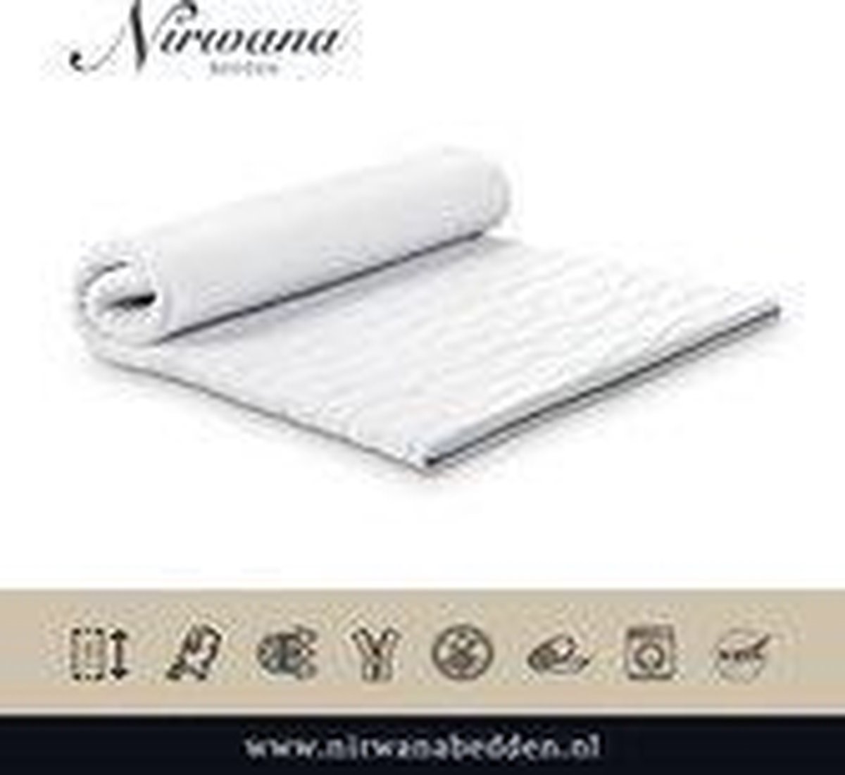 Topdekmatras - Topper 160x210 - Koudschuim HR50 8 cm dik