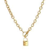 Ketting chain lock gold