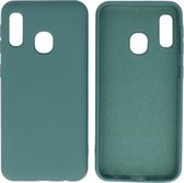 Wicked Narwal | 2.0mm Dikke Fashion Color TPU Hoesje Samsung Samsung Galaxy A20e Donker Groen