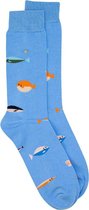 Alfredo Gonzales Sokken Fish Socks Blauw Maat:M (42-45)