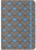 Cedon Notitieboekje A5 Zigzag Karton/papier Blauw/zwart/wit
