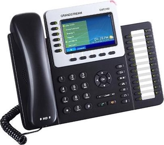 Grandstream GRP2613 – Téléphone IP Fixe 6 Lignes Professionnel TFT Noir Haut De Gamme
