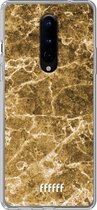 OnePlus 8 Hoesje Transparant TPU Case - Gold Marble #ffffff