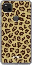 Google Pixel 4a Hoesje Transparant TPU Case - Jaguar Print #ffffff