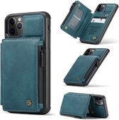 Portemonnee Hoesje | CASEME | Apple iPhone 11 Pro Back Cover Wallet Case | Blauw