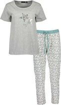 Blue Seven dames Pyjama grijs print/grijs mel. - maat M